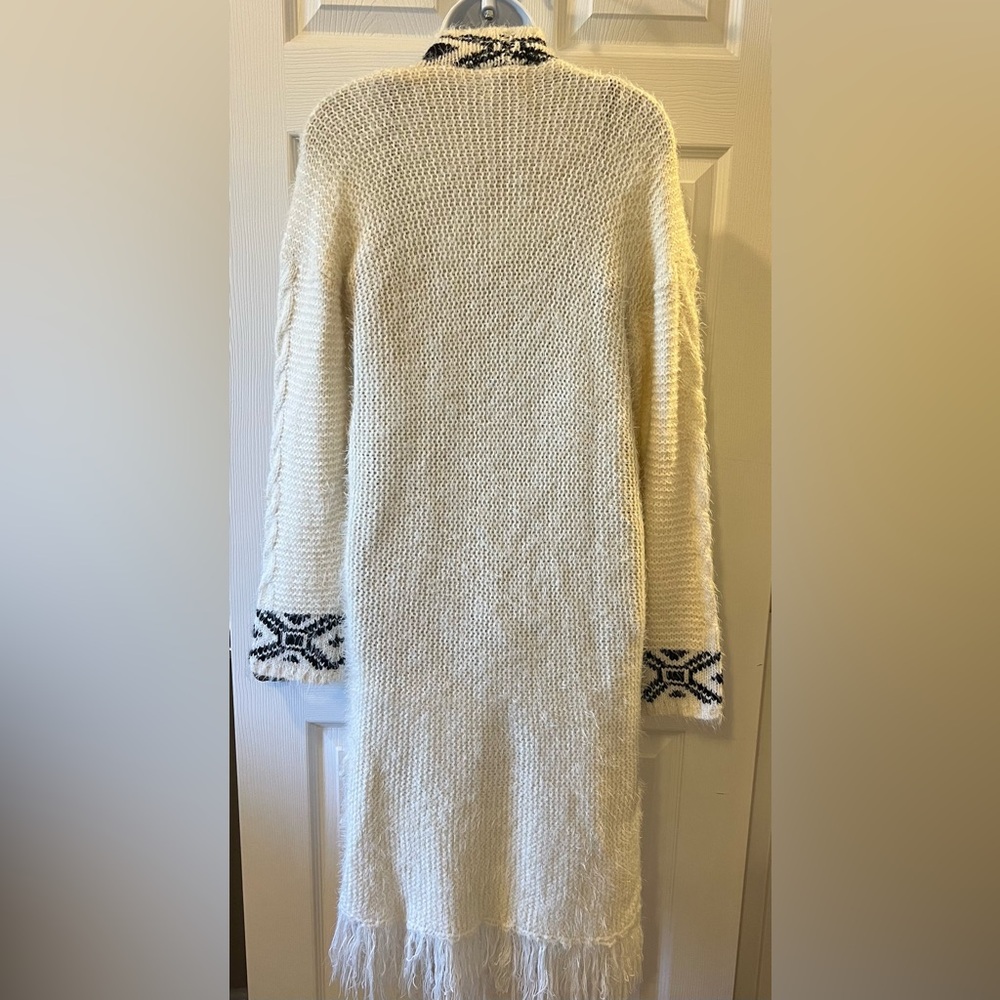 Oceanus Tribal Aztec Print Cardigan Sweater Size M - Picture 6 of 7